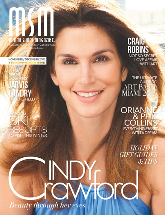 MSM Miami Shoot Magazine Cover-Cindy Crawford