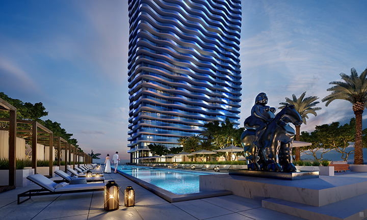 MSM Miami Shoot Magazine-Auberge Residences and Spa-Downtown-Living-Related-1400Biscayne-04-Pool_Dusk-01